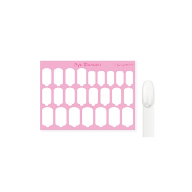 Луи Филипп Термопленка для дизайна ногтей Nail Wraps, White купить