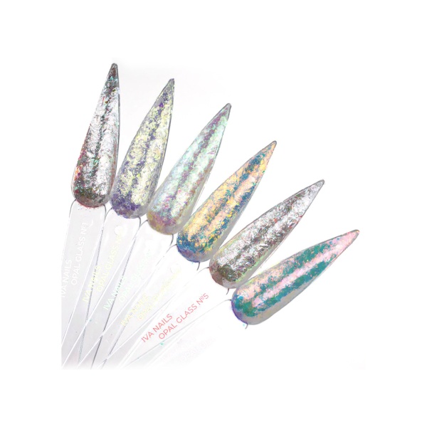 IVA Nails Втирка для дизайна Opal Glass, №03 купить