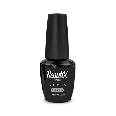 Beautix Финишное покрытие с серебрянным микрошиммером Silver, 15 мл купить