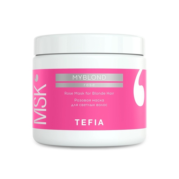 Tefia Розовая маска для светлых волос, 500 мл купить