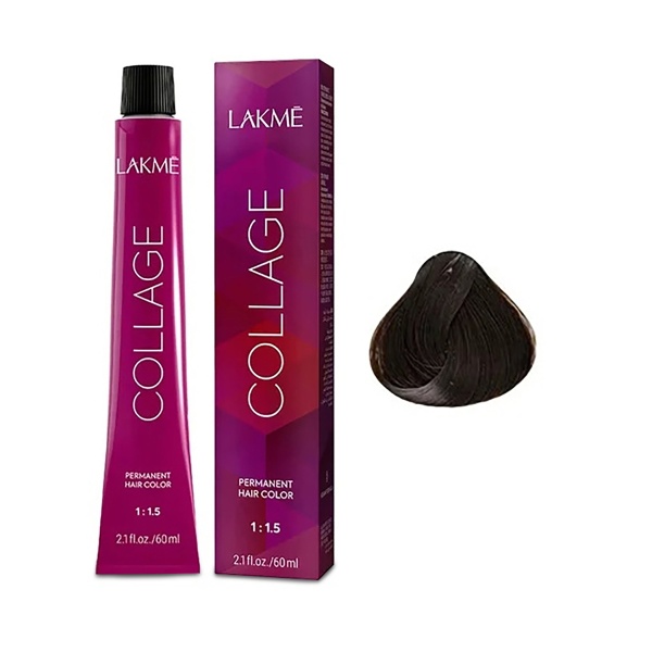 Lakme Крем-краска Collage, 6/12 Темный блондин пепельно-фиолетовый, 60 мл купить