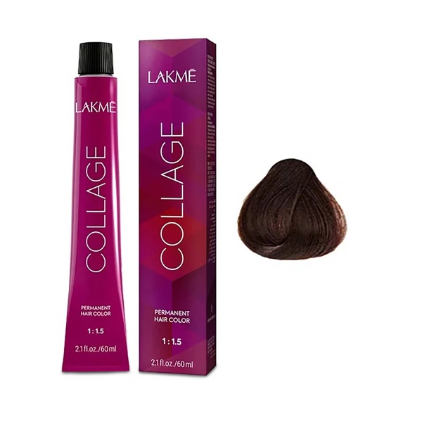 Lakme Крем-краска Collage, 6/66 Темный блондин коричневый яркий, 60 мл купить