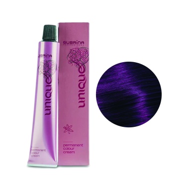 Subrina Professional Перманентная стойкая крем-краска для волос Colour Unique, 4/6 средне-коричневый интенсивно-фиолетовый, 100 мл купить