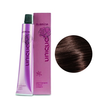 Subrina Professional Перманентная стойкая крем-краска для волос Colour Unique, 5/0 светло-коричневый, 100 мл купить