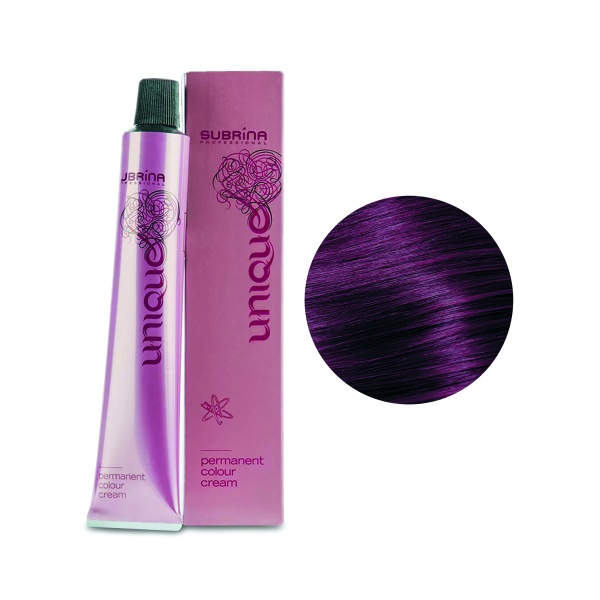 Subrina Professional Перманентная стойкая крем-краска для волос Colour Unique, 5/67 светло-коричневый фиолетово-коричневый, 100 мл купить
