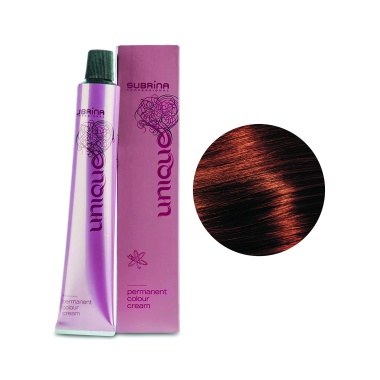 Subrina Professional Перманентная стойкая крем-краска для волос Colour Unique, 5/75 светло коричневый коричнево-красный, 100 мл купить