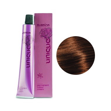 Subrina Professional Перманентная стойкая крем-краска для волос Colour Unique, 6/7 темный блондин коричневый, 100 мл купить