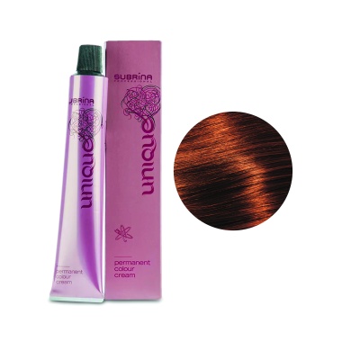 Subrina Professional Перманентная стойкая крем-краска для волос Colour Unique, 6/75 темный блондин коричнево-красный, 100 мл купить