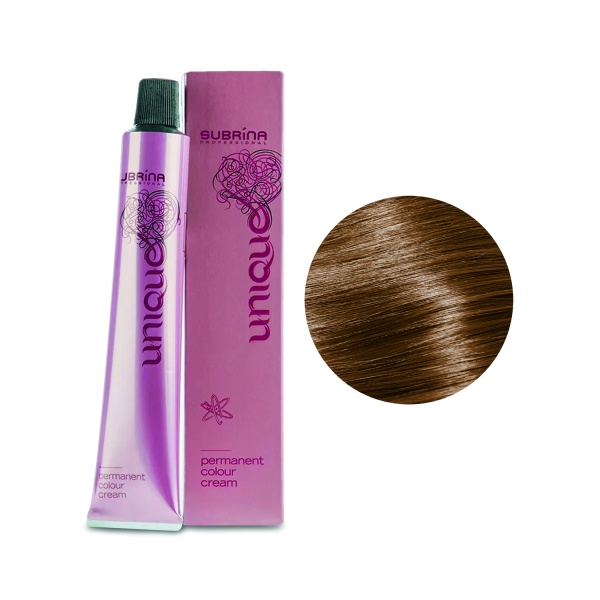 Subrina Professional Перманентная стойкая крем-краска для волос Colour Unique, 7/0 средний блондин, 100 мл купить