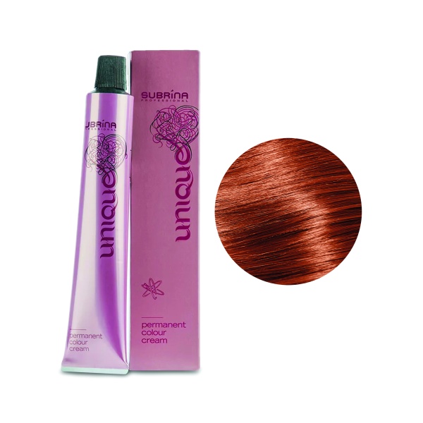 Subrina Professional Перманентная стойкая крем-краска для волос Colour Unique, 7/45 средний блондин золотисто-медный, 100 мл купить