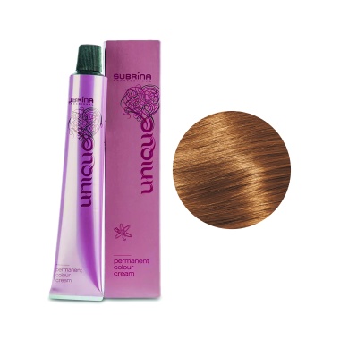 Subrina Professional Перманентная стойкая крем-краска для волос Colour Unique, 8/7 светлый блондин коричневый, 100 мл купить