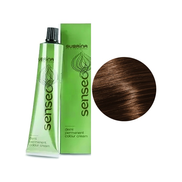 Subrina Professional Деми-перманентная интенсивная краска для волос без аммиака Colour Senseo Demi-Permanent, 6/0 темный блондин, 60 мл купить