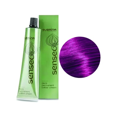 Subrina Professional Деми-перманентная интенсивная краска для волос без аммиака Colour Senseo Demi-Permanent, 7/6 средний блондин интенсивно-фиолетовый, 60 мл купить