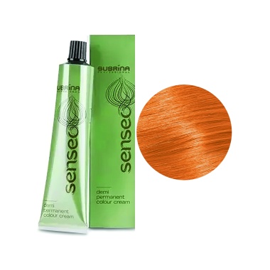 Subrina Professional Деми-перманентная интенсивная краска для волос без аммиака Colour Senseo Demi-Permanent, 10/45 яркий блондин золотисто-медный, 60 мл купить