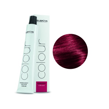 Subrina Professional Перманентная крем-краска для волос Permanent Colour, 5/5 светло- коричневый интенсивно красный, 100 мл купить