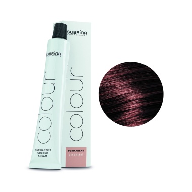 Subrina Professional Перманентная крем-краска для волос Permanent Colour, 6/76 темный блондин коричнево- фиолетовый, 100 мл купить
