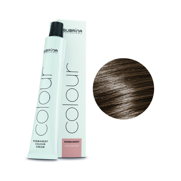 Subrina Professional Перманентная крем-краска для волос Permanent Colour, 7/1 средний блондин пепельный, 100 мл купить