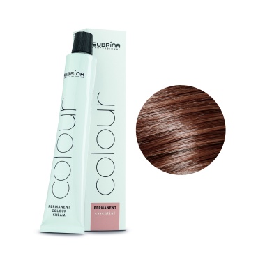 Subrina Professional Перманентная крем-краска для волос Permanent Colour, 7/77 средний блондин шоколадный, 100 мл купить