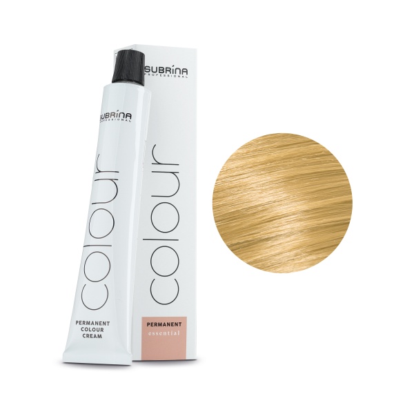 Subrina Professional Перманентная крем-краска для волос Permanent Colour, 9/03 очень светлый блондин золотистый, 100 мл купить