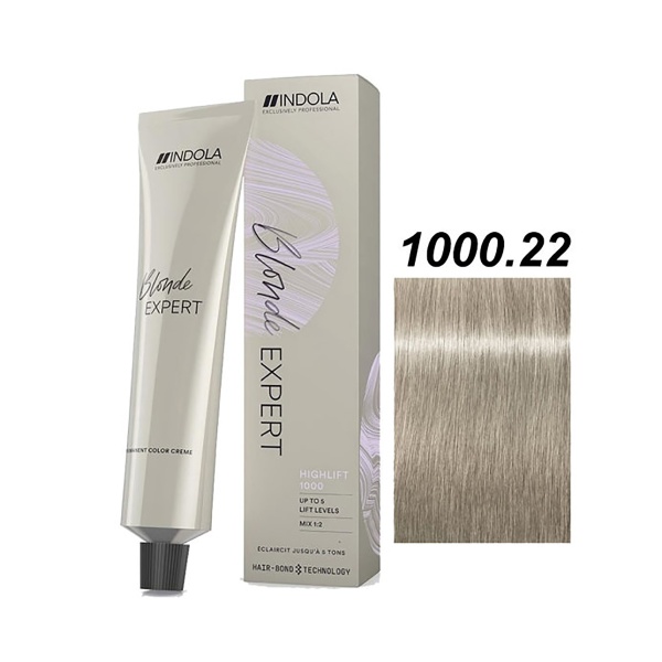 Indola Осветляющий краситель для волос Blonde Expert Highlift, 1000.22 Специальный блондин интенсивный перламутровый, 60 мл купить