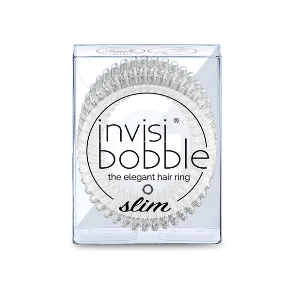 Invisibobble Резинка-браслет для волос Slim, Crysta, Clear прозрачная, 3 шт купить
