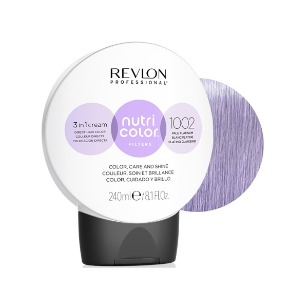 Revlon Professional Прямой краситель без аммиака Nutri Color Filters, 1002 Светлая Платина, 240 мл купить