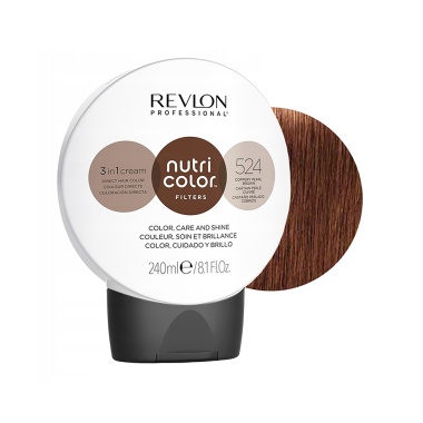 Revlon Professional Прямой краситель без аммиака Nutri Color Filters, 524 Коричневый Медно-Перламутровый, 240 мл купить