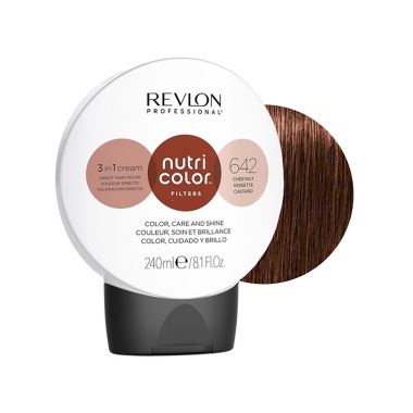 Revlon Professional Прямой краситель без аммиака Nutri Color Filters, 642 Каштановый, 240 мл купить