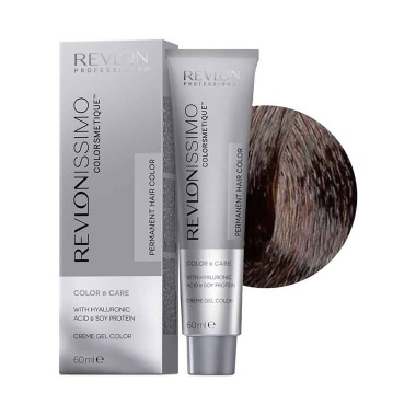 Revlon Professional Крем-краска Revlonissimo Colorsmetique, 6.12 Темный Блондин Пепельно-Переливающийся, 60 мл купить