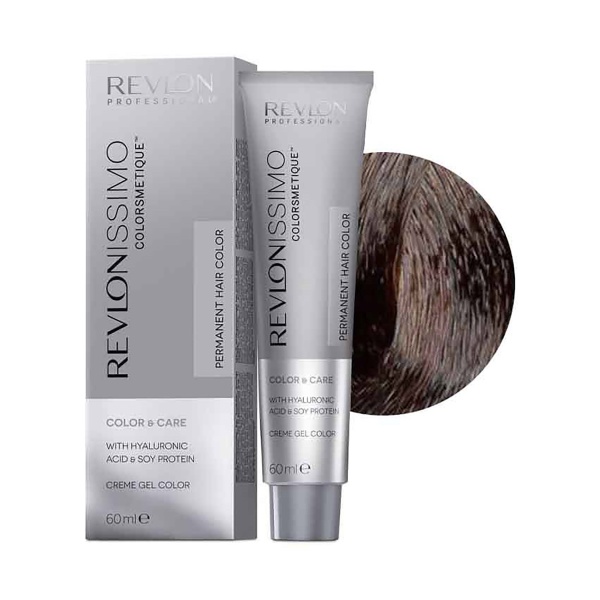 Revlon Professional Крем-краска Revlonissimo Colorsmetique, 6.12 Темный Блондин Пепельно-Переливающийся, 60 мл купить