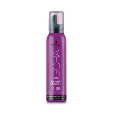 Schwarzkopf Professional Мусс для волос Igora Expert Mousse, 4-68 Средний коричневый шоколадный красный, 100 мл купить