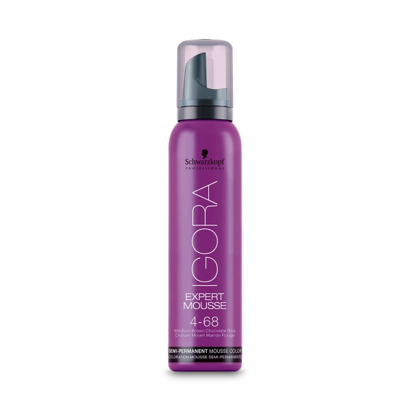 Schwarzkopf Professional Мусс для волос Igora Expert Mousse, 4-68 Средний коричневый шоколадный красный, 100 мл купить