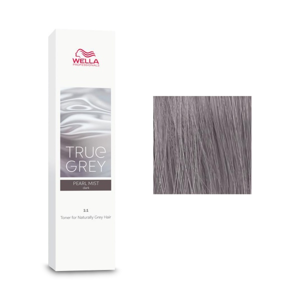 Wella Professionals Тонер для натуральных седых волос True Grey, Pearl Mist Dark Фиолетовый серый темный, 60 мл купить
