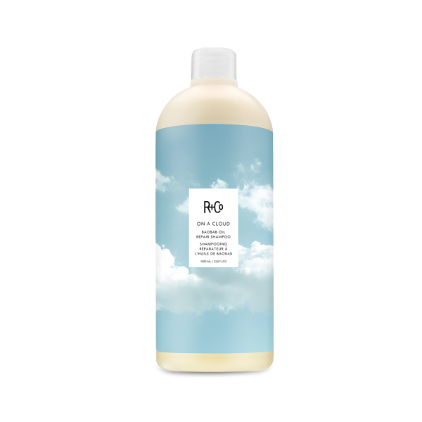 R+Co Шампунь На облаке для восстановления волос с маслом баобаба On a Cloud Baobab Oil Repair Shampoo, 1000 мл купить