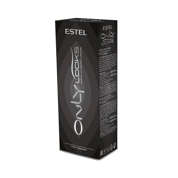 Estel Professional Краска для бровей и ресниц Only looks, черная, 80 мл купить