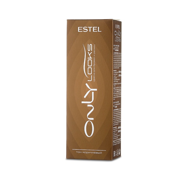 Estel Professional Краска для бровей и ресниц Only looks, коричневая, 80 мл купить