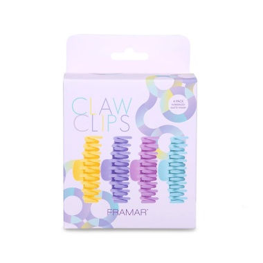 Framar Зажимы для волос краб Цвета пастели Claw Clips Pastel, 4 шт купить