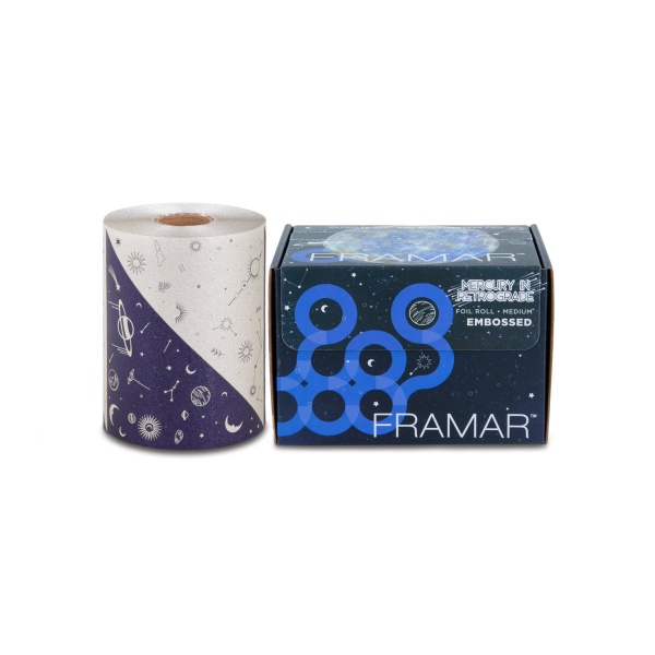 Framar Фольга в рулоне с тиснением Ретроградный Меркурий Embossed Roll Mercury in Retrograde, 320 ft, 98 м купить