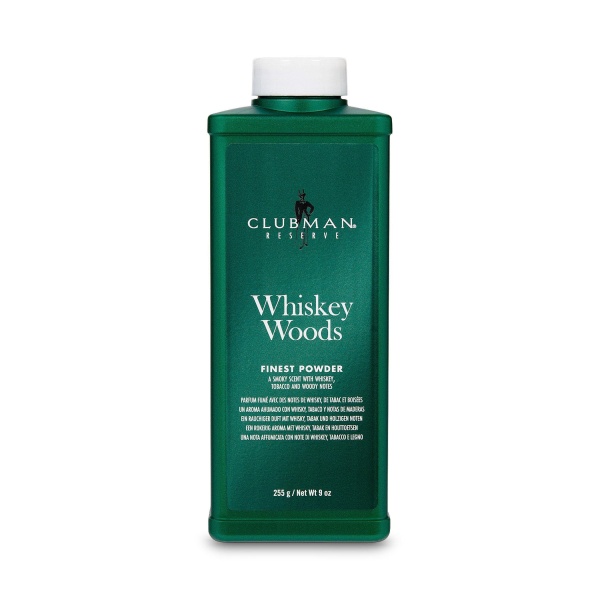 Clubman Pinaud Тальк универсальный с запахом виски Whiskey Woods Powder, 255 гр купить