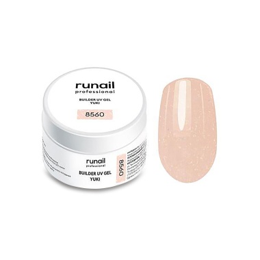 Runail Гель моделирующий с хлопьями Юки Builder Uv Gel Yuki, 15 гр купить