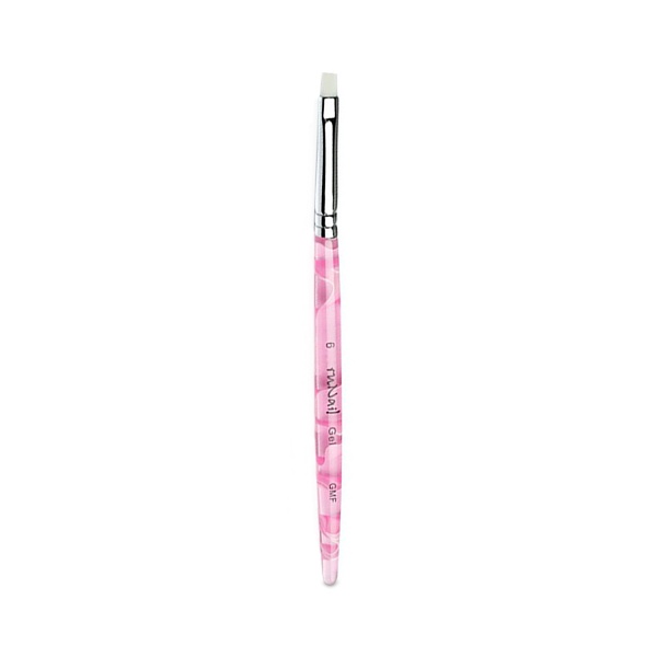 Runail Кисть для геля в тубе с колпачком Gel Gmf, №6 0195, искусственный ворс купить