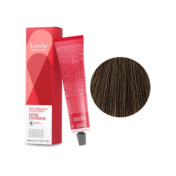 Londa Professional Крем-краска для волос Extra-Coverage, 4/07 шатен натурально-коричневый, 60 мл купить