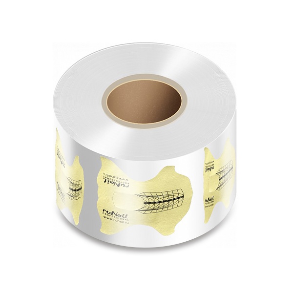 Runail Одноразовые формы, №4098 золотые, 100 шт купить