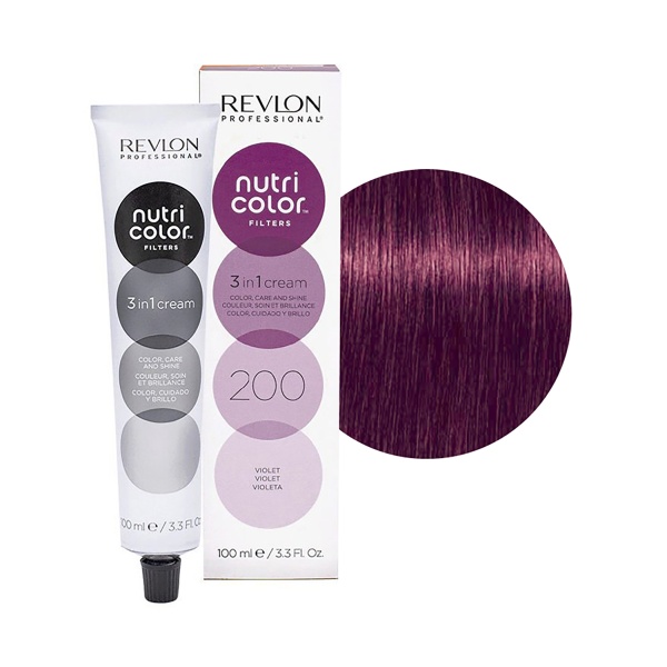 Revlon Professional Крем-краска 3 в 1 Nutri Color Creme, 200 фиолетовый, 100 мл купить