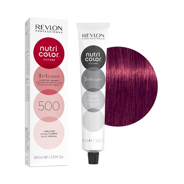 Revlon Professional Крем-краска 3 в 1 Nutri Color Creme, 500 пурпурно-красный,100 мл купить