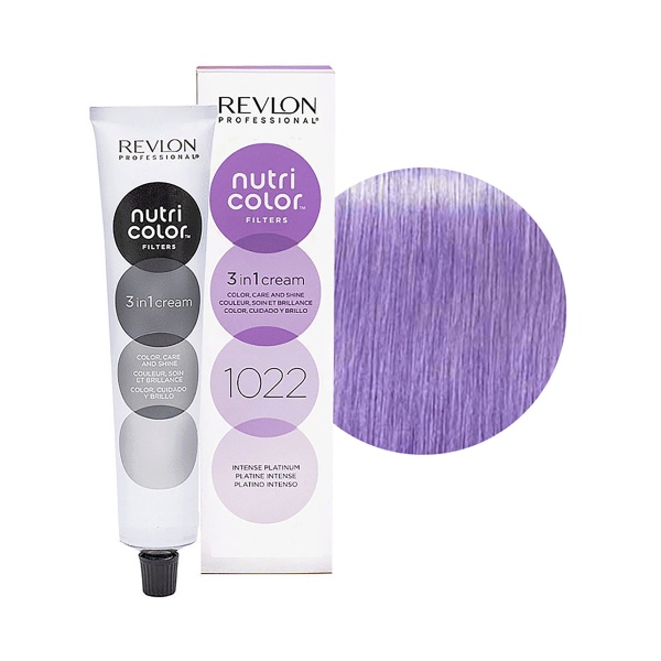 Revlon Professional Крем-краска 3 в 1 Nutri Color Creme, 1022 интенсивный платиновый, 100 мл купить