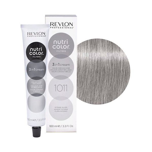 Revlon Professional Крем-краска 3 в 1 Nutri Color Creme, 1011 интенсивный серебряный, 100 мл купить