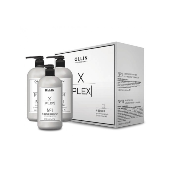 Ollin Professional Набор X-Plex: Активатор связей X-Bond Booster и Усилитель связей X-Sealer, 3 х 250 мл купить