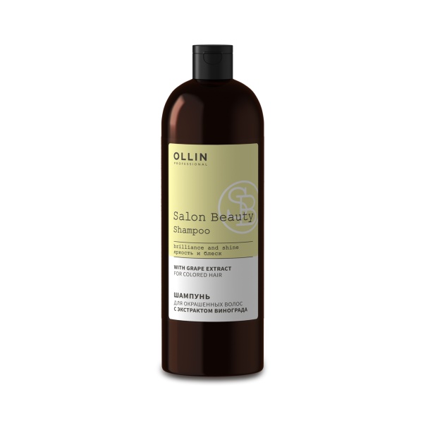 Ollin Professional Шампунь для окрашенных волос с экстрактом винограда Salon Beauty, 1000 мл купить