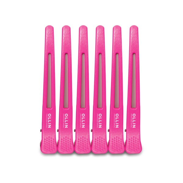 Ollin Professional Зажимы с силиконовой резинкой, пластиковые, 6 шт купить